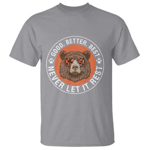 Good Better Best Retro Badge T Shirt Motivational CFB Never Let It Rest TS02 Sport Gray Print Your Wear