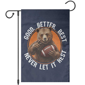 Good Better Best Retro Garden Flag Motivational CFB Never Let It Rest TS02 Navy Print Your Wear