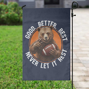 Good Better Best Retro Garden Flag Motivational CFB Never Let It Rest TS02 Print Your Wear
