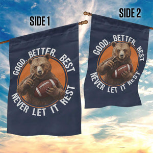 Good Better Best Retro Garden Flag Motivational CFB Never Let It Rest TS02 Print Your Wear
