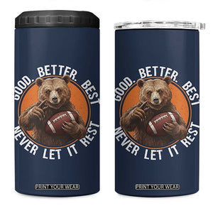 Good Better Best Retro 4 in 1 Can Cooler Tumbler Motivational CFB Never Let It Rest TS02 One Size: 16 oz Navy Print Your Wear