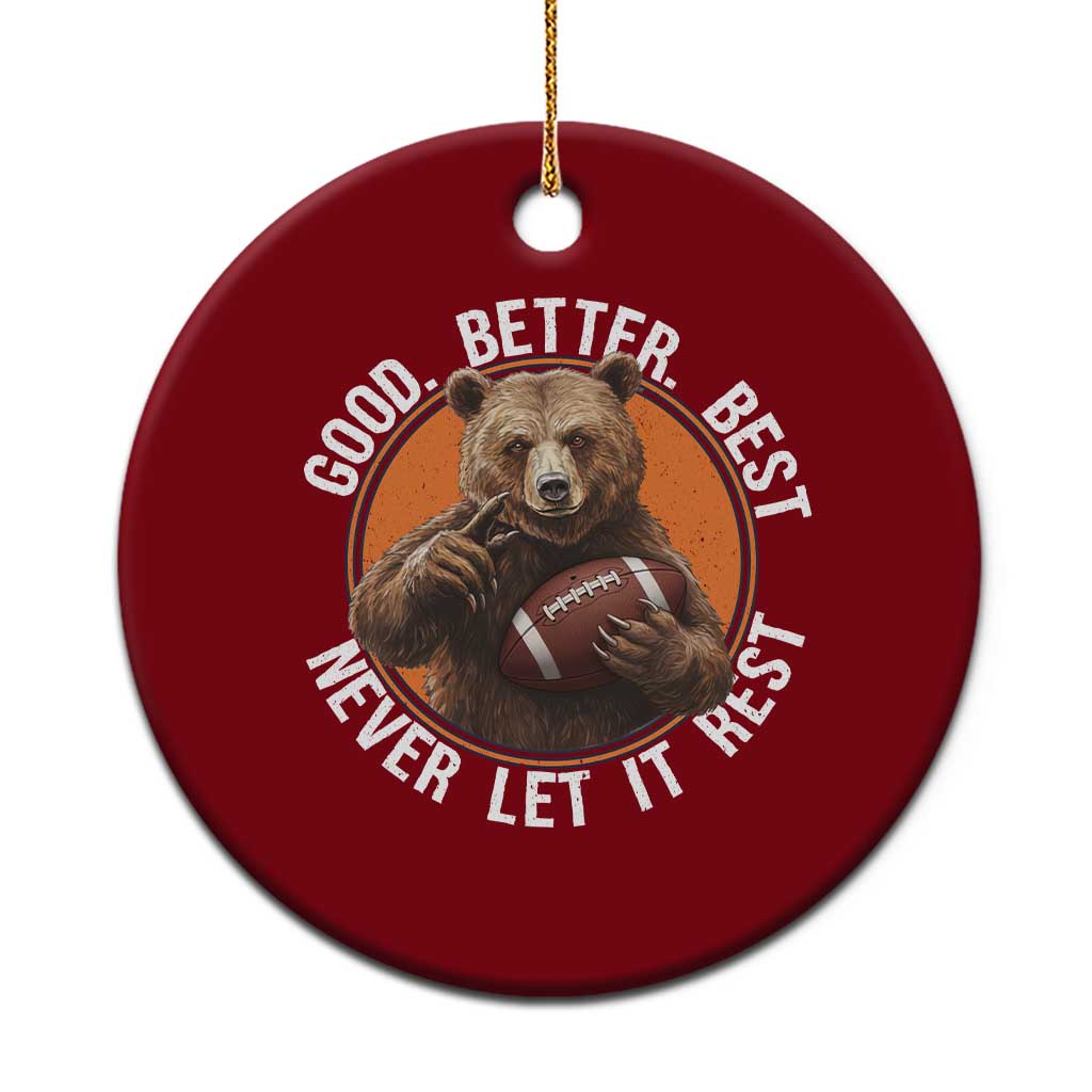 Good Better Best Retro Ceramic Ornament Motivational CFB Never Let It Rest TS02 1pc Red Print Your Wear