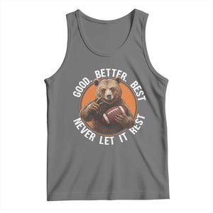Good Better Best Retro Tank Top Motivational CFB Never Let It Rest TS02 Black Heather Print Your Wear