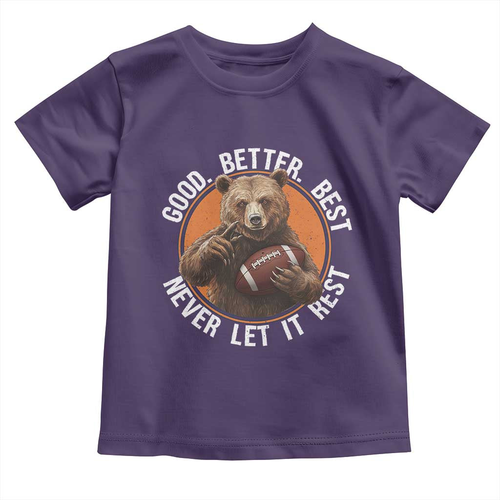Good Better Best Retro Toddler T Shirt Motivational CFB Never Let It Rest TS02 Purple Print Your Wear