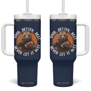 Good Better Best Retro Tumbler With Handle Motivational CFB Never Let It Rest TS02 One Size: 40 oz Navy Print Your Wear