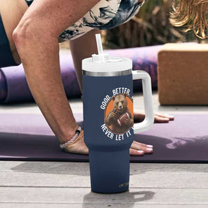 Good Better Best Retro Tumbler With Handle Motivational CFB Never Let It Rest TS02 Print Your Wear