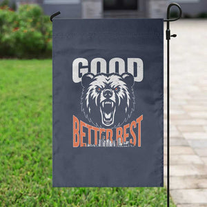 Good Better Best Graphic Garden Flag Motivational Sports Fan Chicago Skyline TS02 Print Your Wear