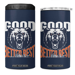 Good Better Best Graphic 4 in 1 Can Cooler Tumbler Motivational Sports Fan Chicago Skyline TS02 One Size: 16 oz Navy Print Your Wear