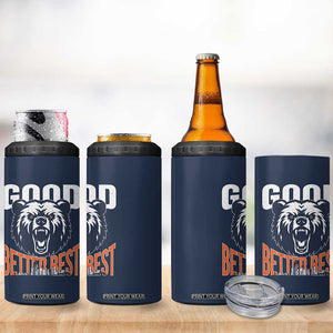 Good Better Best Graphic 4 in 1 Can Cooler Tumbler Motivational Sports Fan Chicago Skyline TS02 Print Your Wear