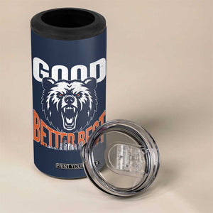 Good Better Best Graphic 4 in 1 Can Cooler Tumbler Motivational Sports Fan Chicago Skyline TS02 Print Your Wear