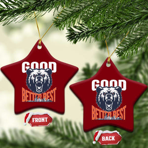 Good Better Best Graphic Ceramic Ornament Motivational Sports Fan Chicago Skyline TS02 Print Your Wear