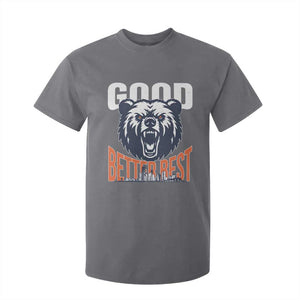 Good Better Best Graphic T Shirt For Kid Motivational Sports Fan Chicago Skyline TS02 Charcoal Print Your Wear