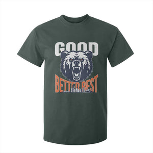 Good Better Best Graphic T Shirt For Kid Motivational Sports Fan Chicago Skyline TS02 Dark Forest Green Print Your Wear