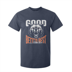 Good Better Best Graphic T Shirt For Kid Motivational Sports Fan Chicago Skyline TS02 Navy Print Your Wear