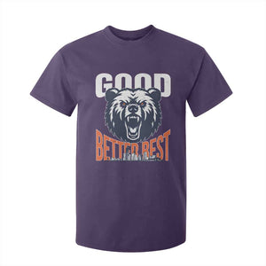 Good Better Best Graphic T Shirt For Kid Motivational Sports Fan Chicago Skyline TS02 Purple Print Your Wear