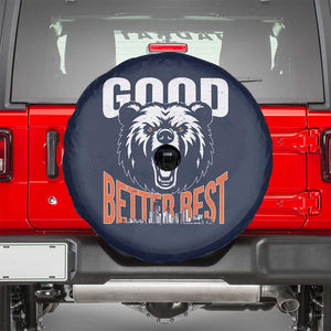 Good Better Best Graphic Spare Tire Cover Motivational Sports Fan Chicago Skyline TS02 Navy Print Your Wear