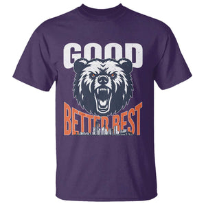 Good Better Best Graphic T Shirt Motivational Sports Fan Chicago Skyline TS02 Purple Print Your Wear