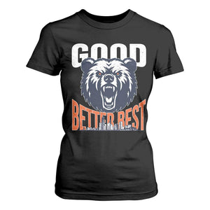 Good Better Best Graphic T Shirt For Women Motivational Sports Fan Chicago Skyline TS02 Black Print Your Wear