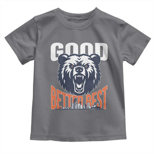 Good Better Best Graphic Toddler T Shirt Motivational Sports Fan Chicago Skyline TS02 Charcoal Print Your Wear