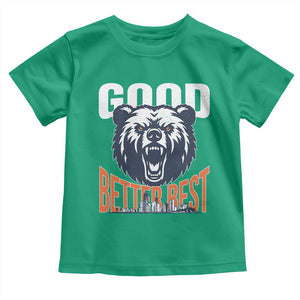 Good Better Best Graphic Toddler T Shirt Motivational Sports Fan Chicago Skyline TS02 Irish Green Print Your Wear