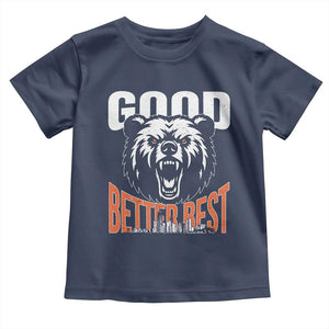 Good Better Best Graphic Toddler T Shirt Motivational Sports Fan Chicago Skyline TS02 Navy Print Your Wear