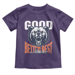 Good Better Best Graphic Toddler T Shirt Motivational Sports Fan Chicago Skyline TS02 Purple Print Your Wear