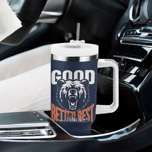 Good Better Best Graphic Tumbler With Handle Motivational Sports Fan Chicago Skyline TS02 Print Your Wear