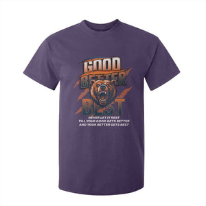 Good Better Best Motivational Fierce Graphic T Shirt For Kid TS02 Purple Print Your Wear