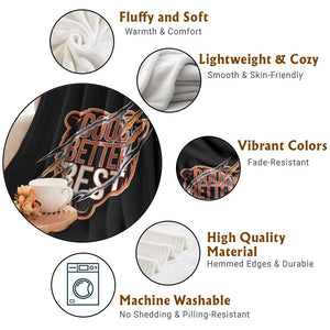 Good Better Best Graphic Throw Blanket Motivational Football Fans TS02 Print Your Wear