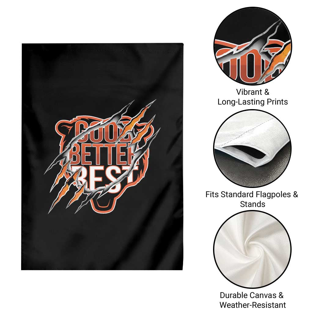 Good Better Best Graphic Garden Flag Motivational Football Fans TS02 Print Your Wear