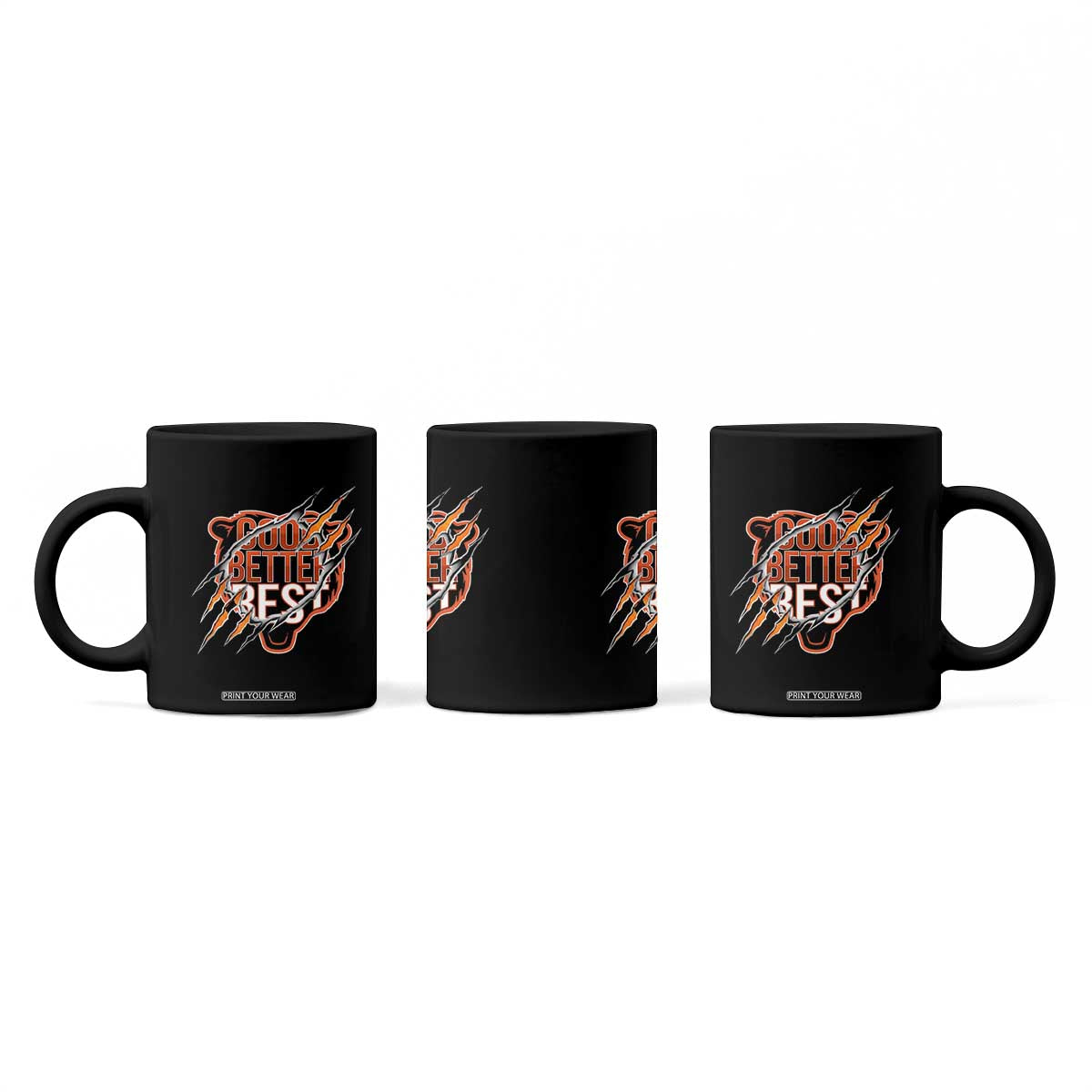Good Better Best Graphic Coffee Mug Motivational Football Fans TS02 Print Your Wear