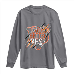 Good Better Best Graphic Long Sleeve Shirt Motivational Football Fans TS02 Charcoal Print Your Wear