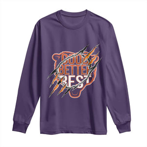 Good Better Best Graphic Long Sleeve Shirt Motivational Football Fans TS02 Purple Print Your Wear