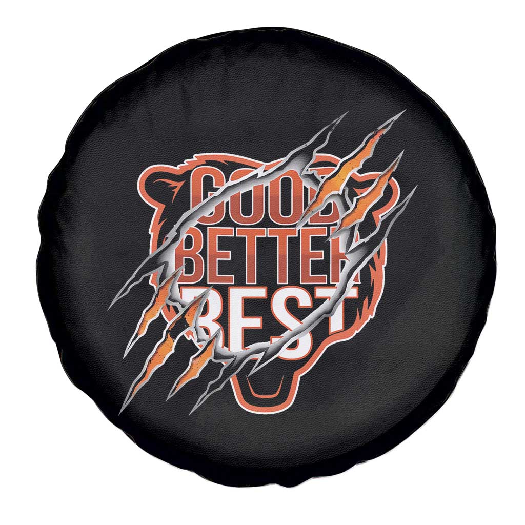 Good Better Best Graphic Spare Tire Cover Motivational Football Fans TS02 Print Your Wear