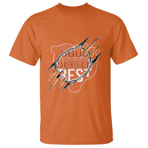 Good Better Best Graphic T Shirt Motivational Football Fans TS02 Orange Print Your Wear