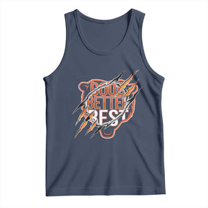 Good Better Best Graphic Tank Top Motivational Football Fans TS02 Navy Print Your Wear