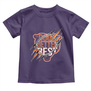 Good Better Best Graphic Toddler T Shirt Motivational Football Fans TS02 Purple Print Your Wear