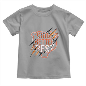 Good Better Best Graphic Toddler T Shirt Motivational Football Fans TS02 Sport Gray Print Your Wear
