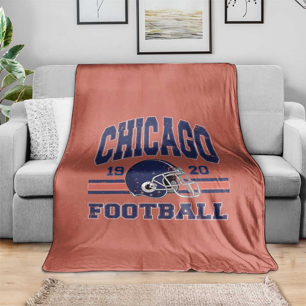 Chicago Football Lover Throw Blanket Windy City Pride Sports Fan TS02 Print Your Wear