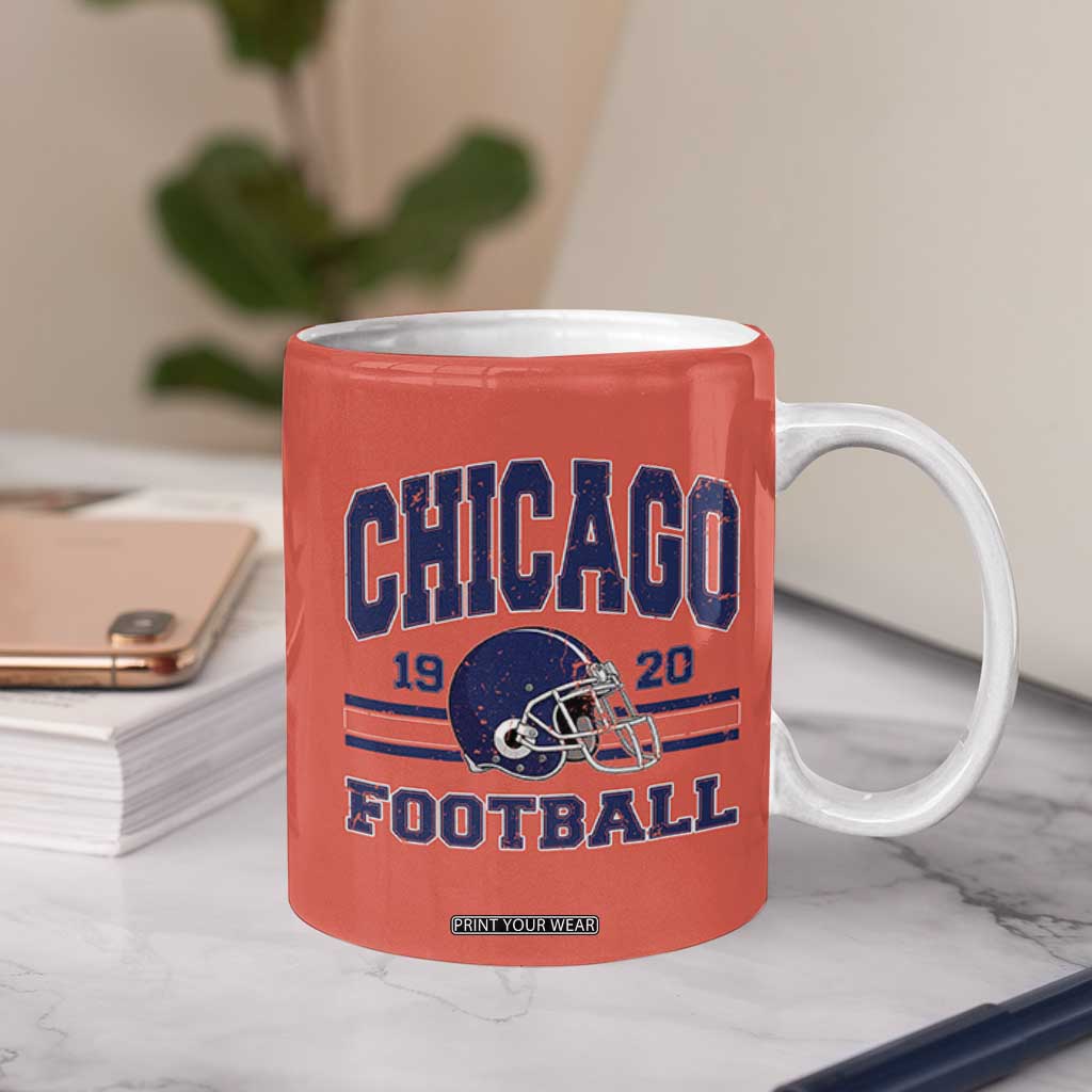 Chicago Football Lover Coffee Mug Windy City Pride Sports Fan TS02 Print Your Wear