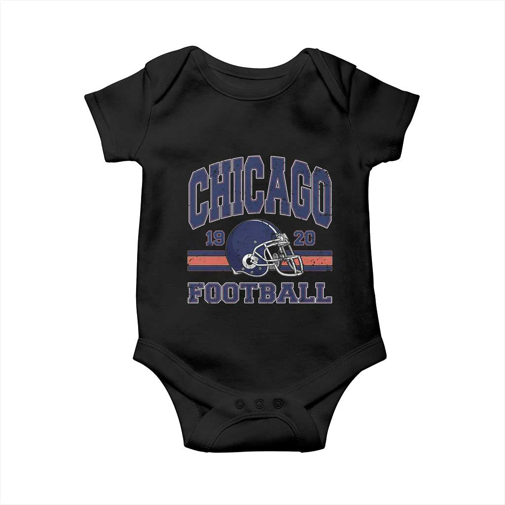 Chicago Football Lover Baby Onesie Windy City Pride Sports Fan TS02 Black Print Your Wear