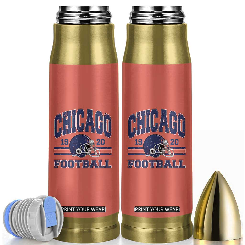 Chicago Football Lover Bullet Tumbler Windy City Pride Sports Fan TS02 Orange Print Your Wear