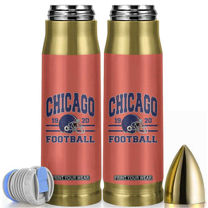 Chicago Football Lover Bullet Tumbler Windy City Pride Sports Fan TS02 Orange Print Your Wear