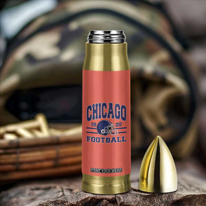 Chicago Football Lover Bullet Tumbler Windy City Pride Sports Fan TS02 Print Your Wear