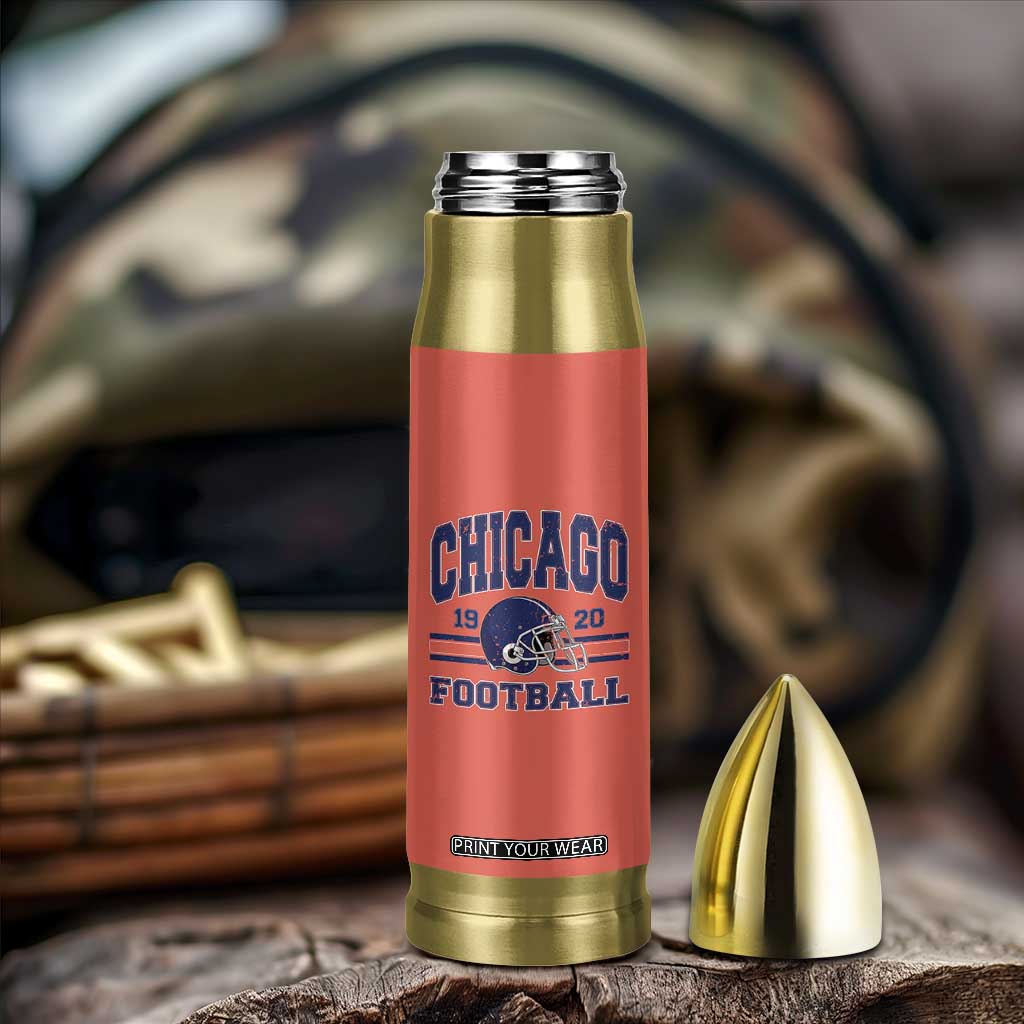Chicago Football Lover Bullet Tumbler Windy City Pride Sports Fan TS02 Print Your Wear