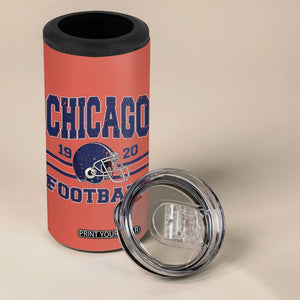 Chicago Football Lover 4 in 1 Can Cooler Tumbler Windy City Pride Sports Fan TS02 Print Your Wear