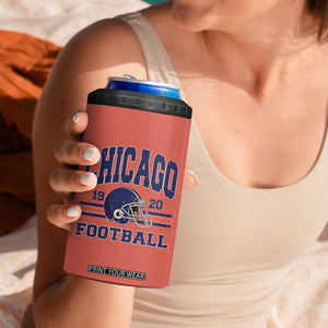 Chicago Football Lover 4 in 1 Can Cooler Tumbler Windy City Pride Sports Fan TS02 Print Your Wear