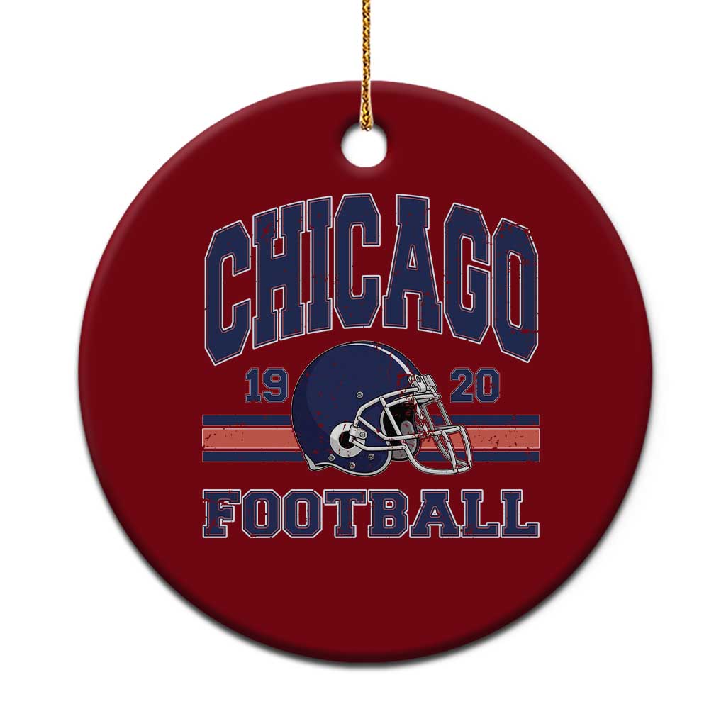 Chicago Football Lover Ceramic Ornament Windy City Pride Sports Fan TS02 1pc Red Print Your Wear