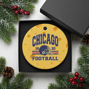 Chicago Football Lover Ceramic Ornament Windy City Pride Sports Fan TS02 1pc Yellow Cheese Print Your Wear