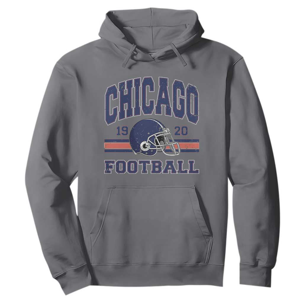Chicago Football Lover Hoodie Windy City Pride Sports Fan TS02 Charcoal Print Your Wear